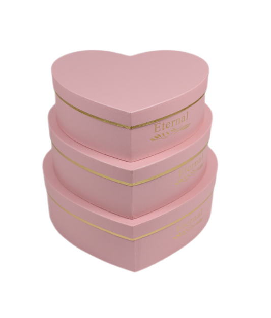 Heart Floral Box Set - Pink