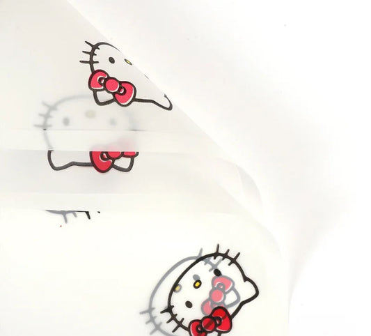 Hello Kitty Flower Wrapping Paper - White